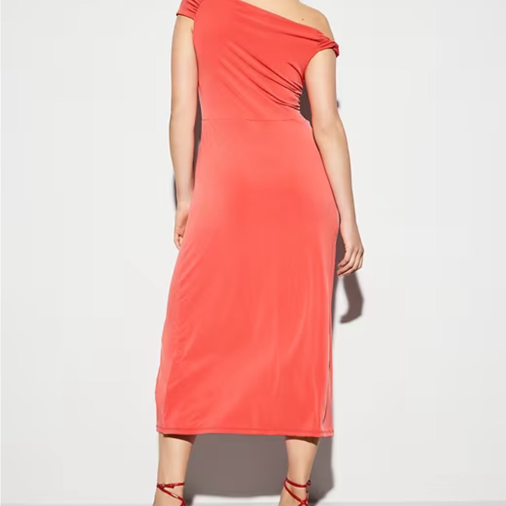 Old Navy One Shoulder Coral Dress